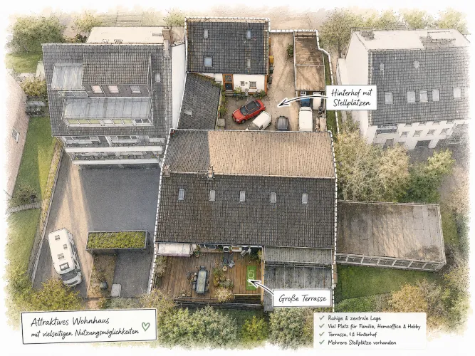 Entwicklungsgrundstück mit Bestandsgebäuden in Meerbusch-Büderich