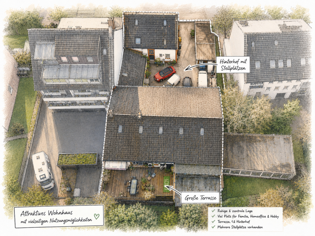 Gepflegtes Mehrfamilienhaus mit sehr viel Charme in beliebter Wohnlage von Essen - Kupferdreh/Byfang